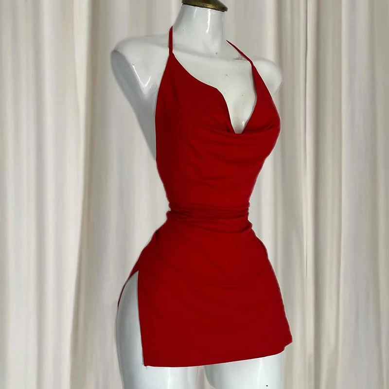 Backless bodycon dress