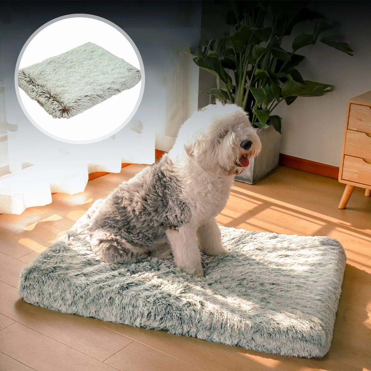

Плюшевый коврик для собаки, мягкая кровать для питомца, моющаяся Съемная удобная кровать для питомца, коврик для щенка, подушка для питомца, мягкая теплая кровать для собаки