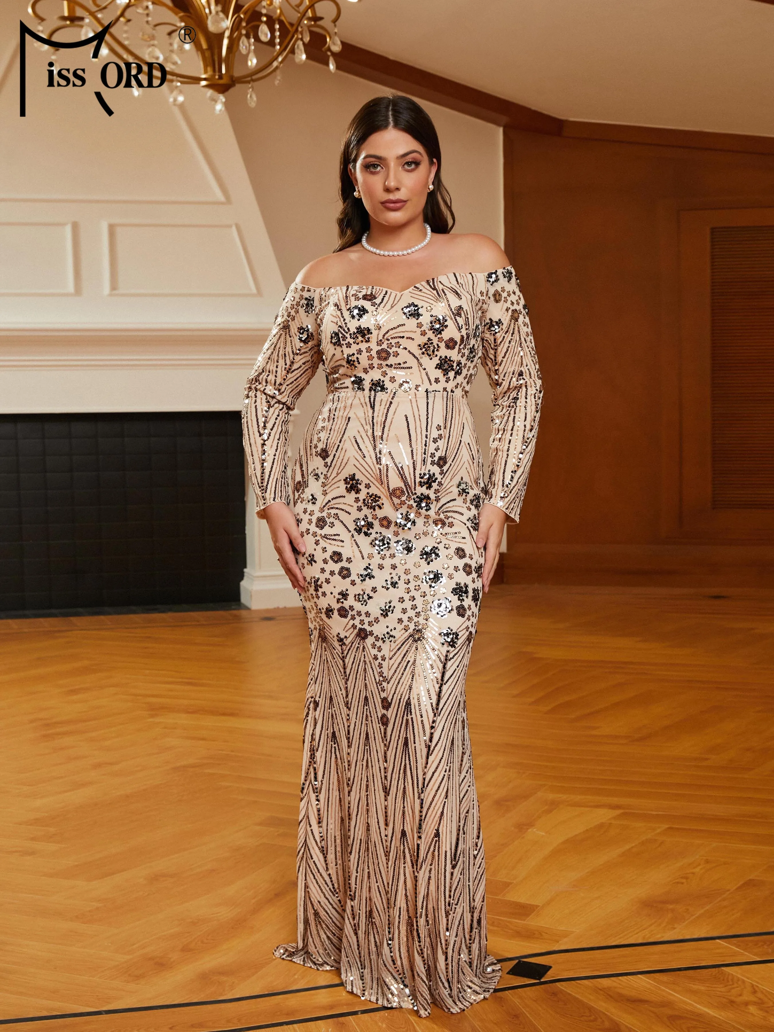Missord Plus Sequins Bodycon Dress