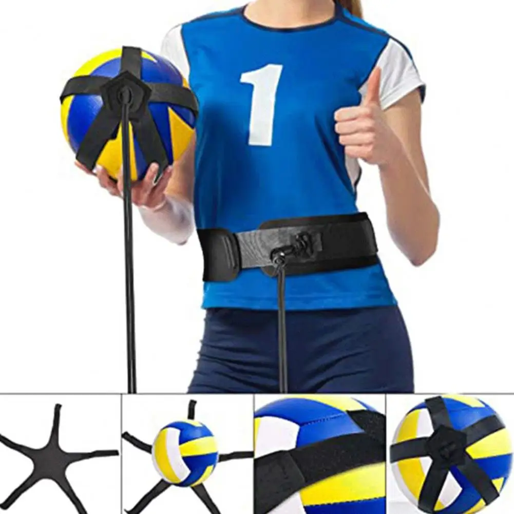 Volleyball Practice Trainer with Fastener Tape High Elasticity Nylon Volleyball Training Belt Training Accessories