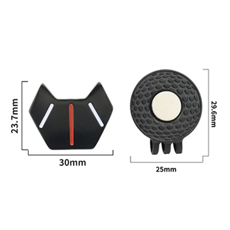 1Pc Magnetic Golf Balls Marker Set with Painted Metal Hat Clip Outdoor Swing Training Accessories Gifts for Golfer 30x23.7mm 2