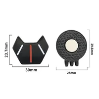 1Pc Magnetic Golf Balls Marker Set with Painted Metal Hat Clip Outdoor Swing Training Accessories Gifts for Golfer 30x23.7mm 2