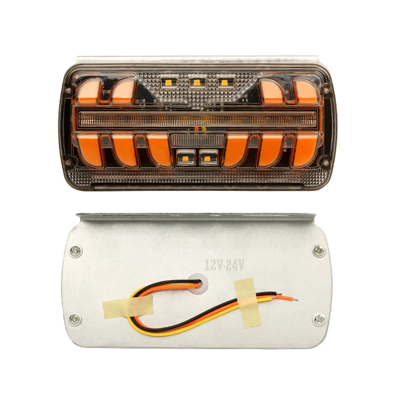 12V 24V AMBRA Arancione LED Laterali Luce X4 Auto Van Camion - Foto 8