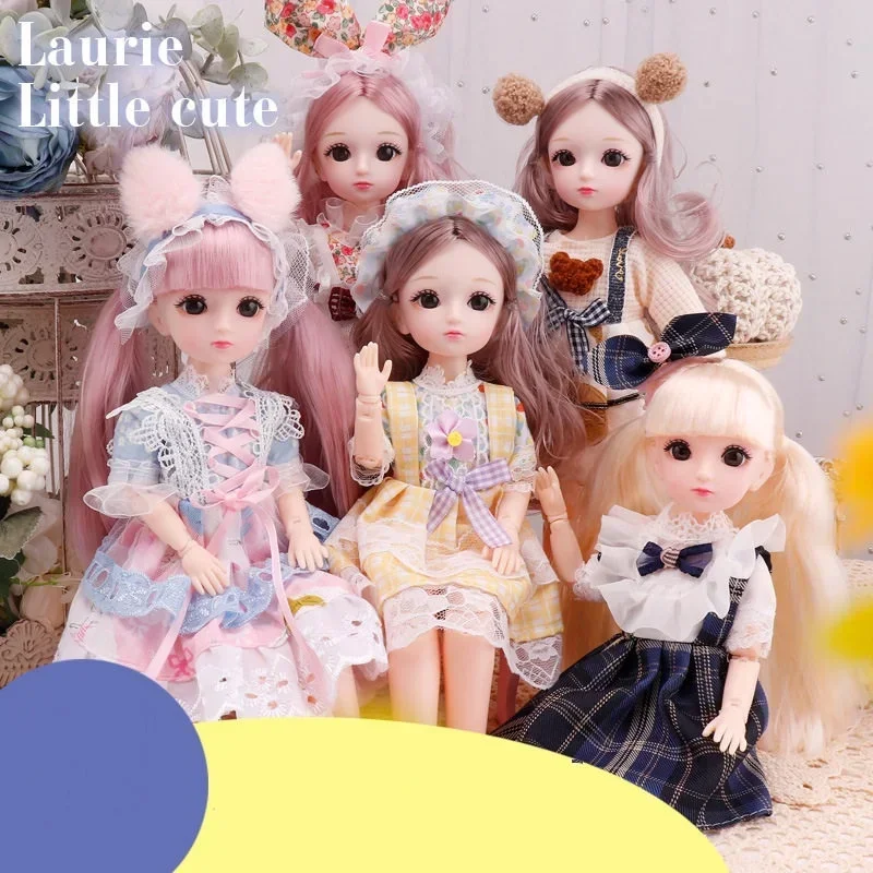 New 30cm Doll with Clothes Set 23 Removable Joints Cute Face Accessories  DIY Girl's Toy Gift - AliExpress