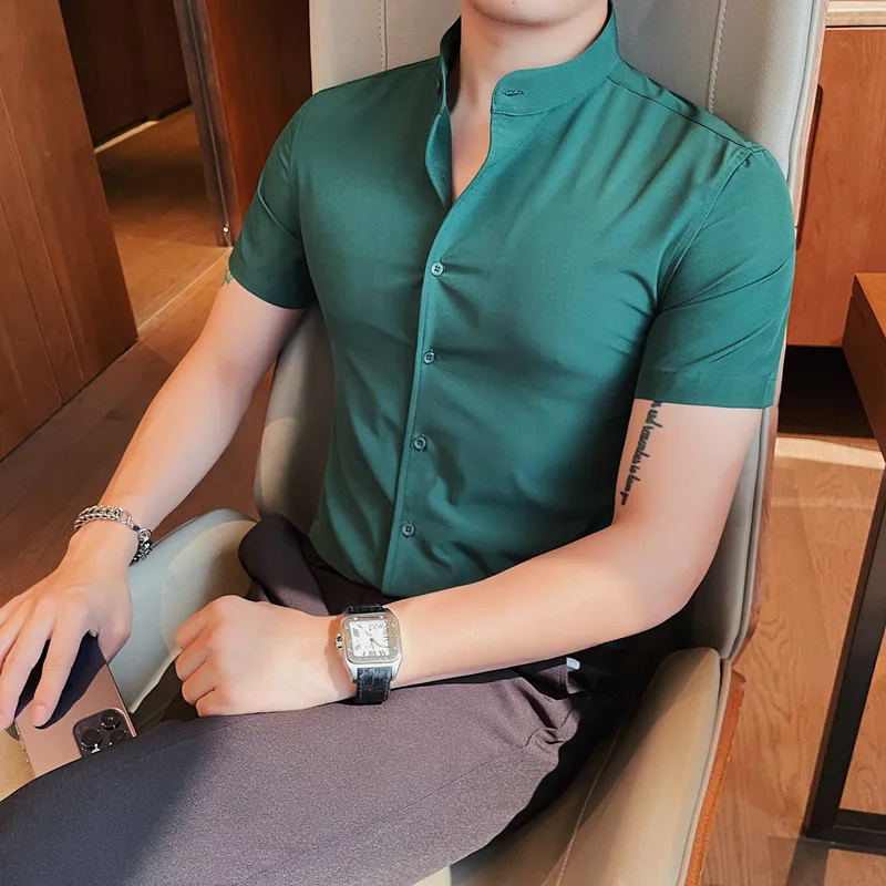 

Men's Summer Casual Short-sleeved Shirts/Male High Quality Handsome Business Office Dress Shirts S-5XL