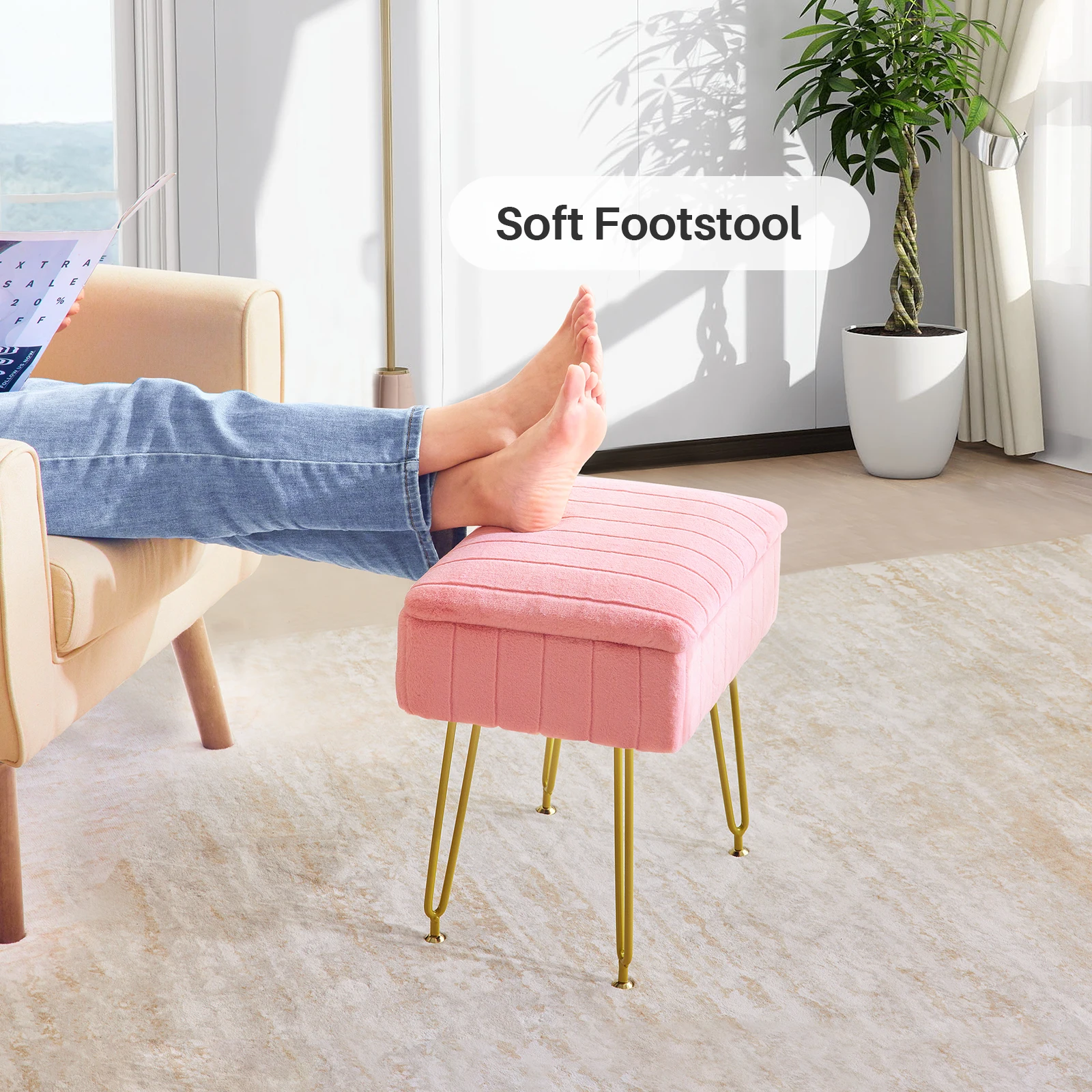 Slaapkamer roze kaptafel kruk, make-up stoel, huishoudelijke volwassen kleine kruk, voetenbankje, schoen veranderende kruk stoel, moderne eenvoudige ronde kruk