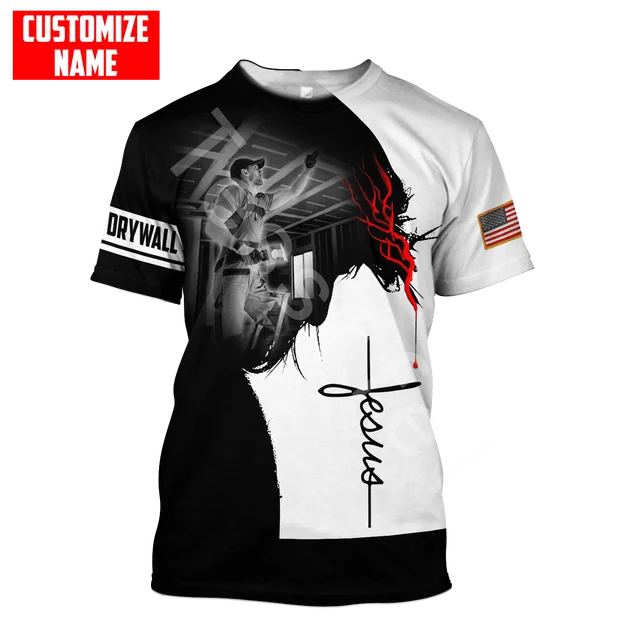 Drywall T shirts Drywall Finisher 3d Printed 2023 New Fashion  