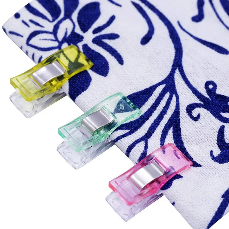25Pcs Multipurpose Sewing Clips Colorful Binding Plastic Clip Craft Quilting for Axe Powerful New Patchwork Positioning Shirt sewing clips garment clips plastic clips clothes clips