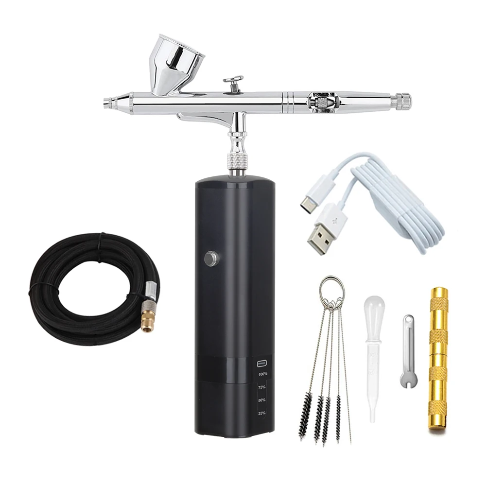 30Psi Cordless Portable Airbrush Face Mist Sprayer Pocket Compressor