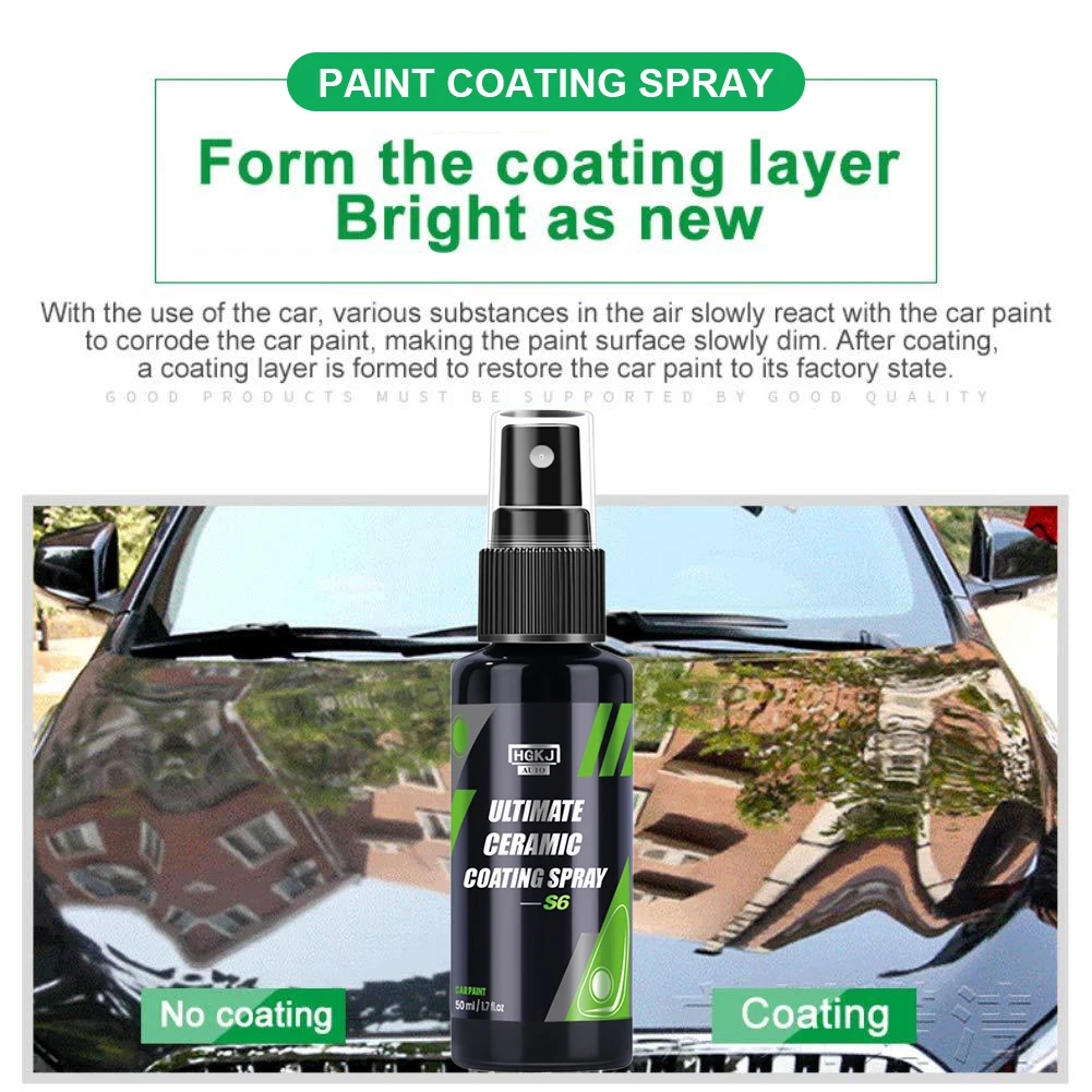 Ceramic Quick Coating Spray for Cars Restore Bright Color Wax Agent Spray  Effective on External Solid Surfaces - AliExpress