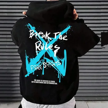 سترة بغطاء للرأس للجنسين مطبوعة عالية الجودة لعام 2025، سترة هيب هوب هاراجوكو Y2K للرجال ذات قلنسوة عالمية