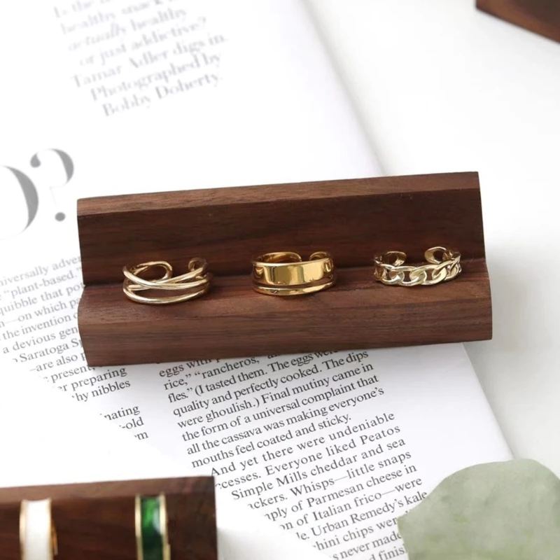 Modern Jewelry Display Container Elegant Jewelry Storage Holder Display Stand Rack for Organizing and Storing Rings 517F