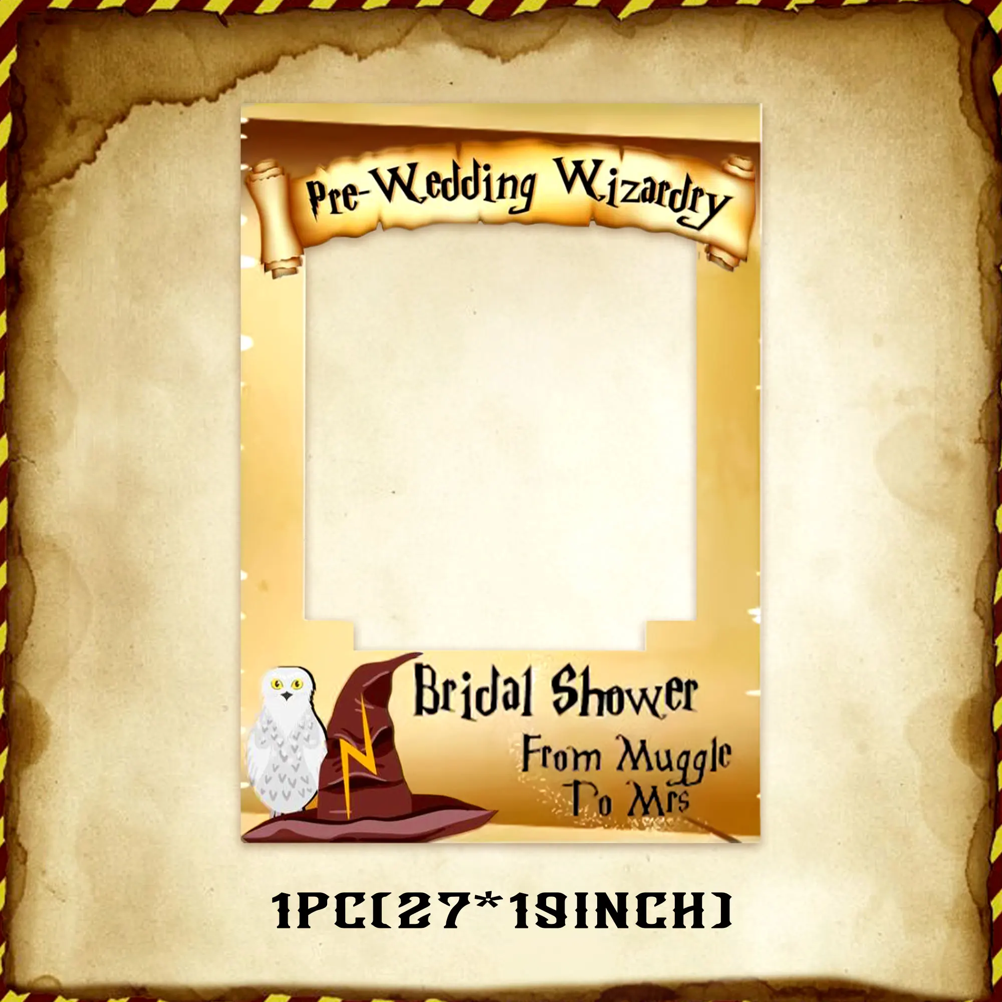 From Muggle to Mrs Party Supplies Wizard Bridal Shower Decoration Wizard Wedding Engagement Bachelorette Party Photo Booth Props