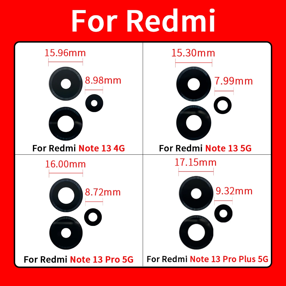 Premium Rear Back Camera Glass Lens Replacement with Adhesive