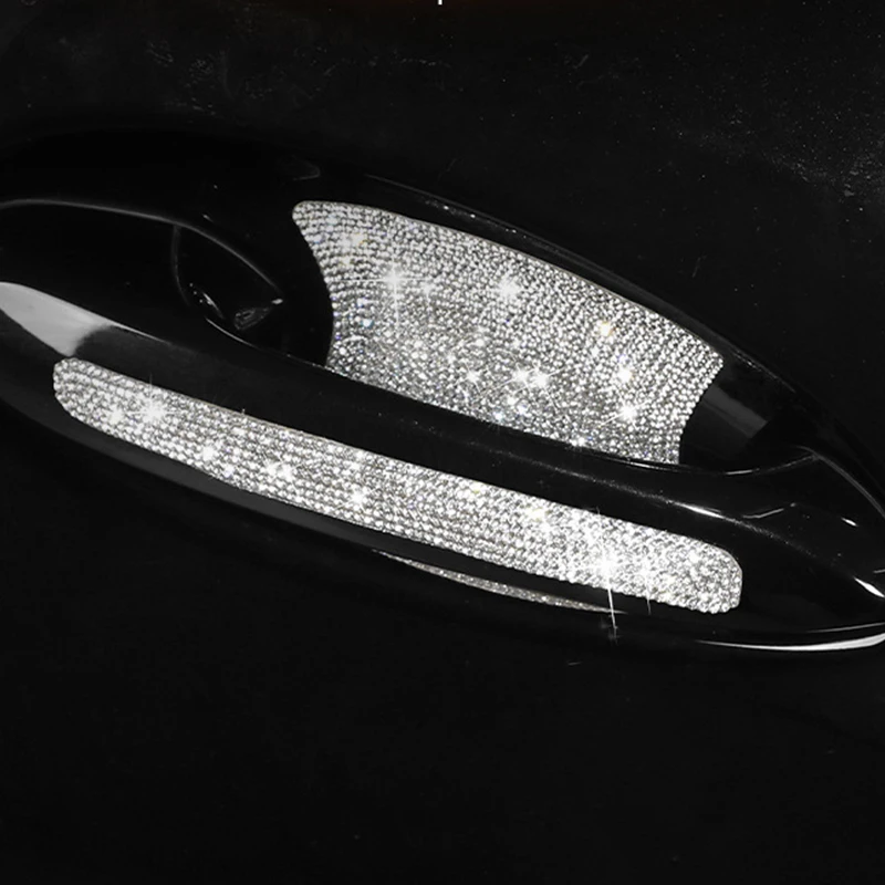 Diamant Auto Türgriff Aufkleber Universal Strass Kristall Glitter Tür Griff  Protector Aufkleber Auto Dekoration Zubehör