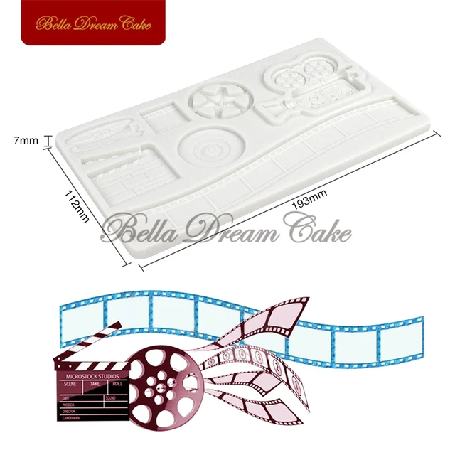 3D -S Film Eszköz Videokamera Szilikon Penész Csokoládé Fondant Barkács Szappan Torta Díszítő Szerszámok Sütési Kiegészítők - Image 2