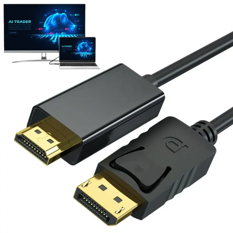 DP Display Port to HD Adapter 4K Display Port Adapter Connector Converter 1/3m cable 4K 1080P DP To HD Cable For PC TV Monitors