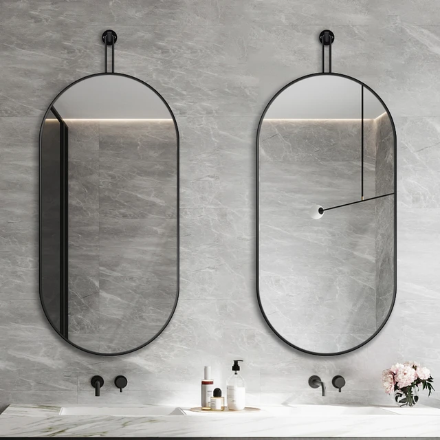 Framed Oval Bathroom Mirrors