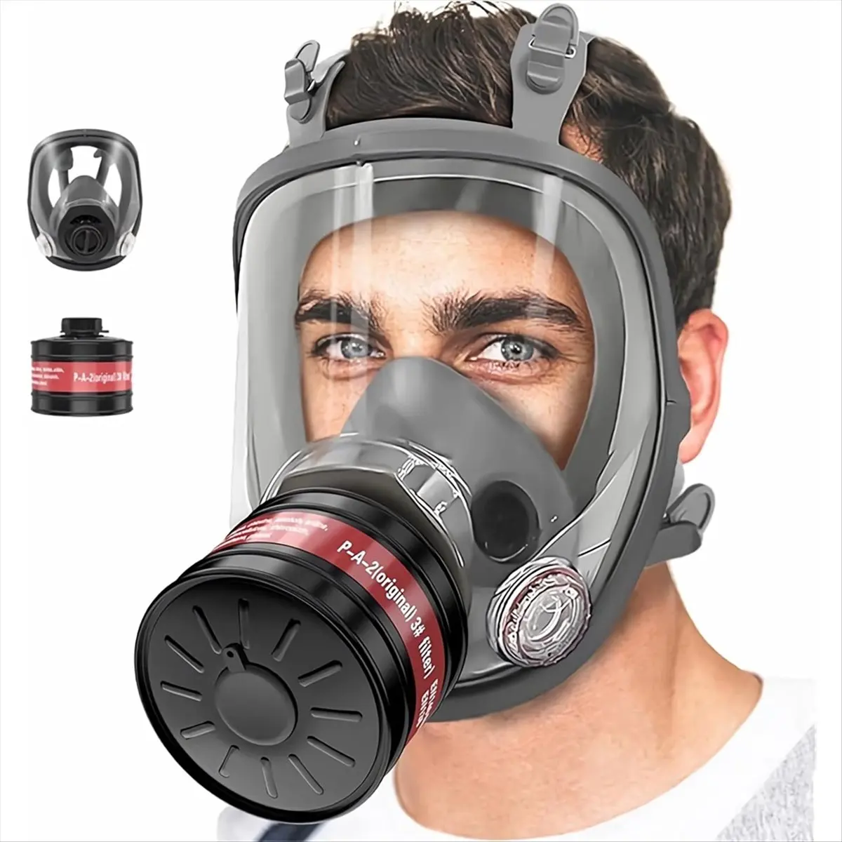 Masque de Protection Respiratoire TPE avec Filtre à Charbon 40mm - Anti-Buée