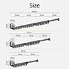 Retractable Drying Rack Suction Cup No Punching Aluminum Alloy Wall Mounted Portable Folding Laundry Hangers for Travel Home 6