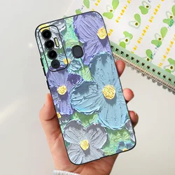 Cute Fashion Painted Soft Silicone Phone Case Cover for Tecno Spark 7 (600)