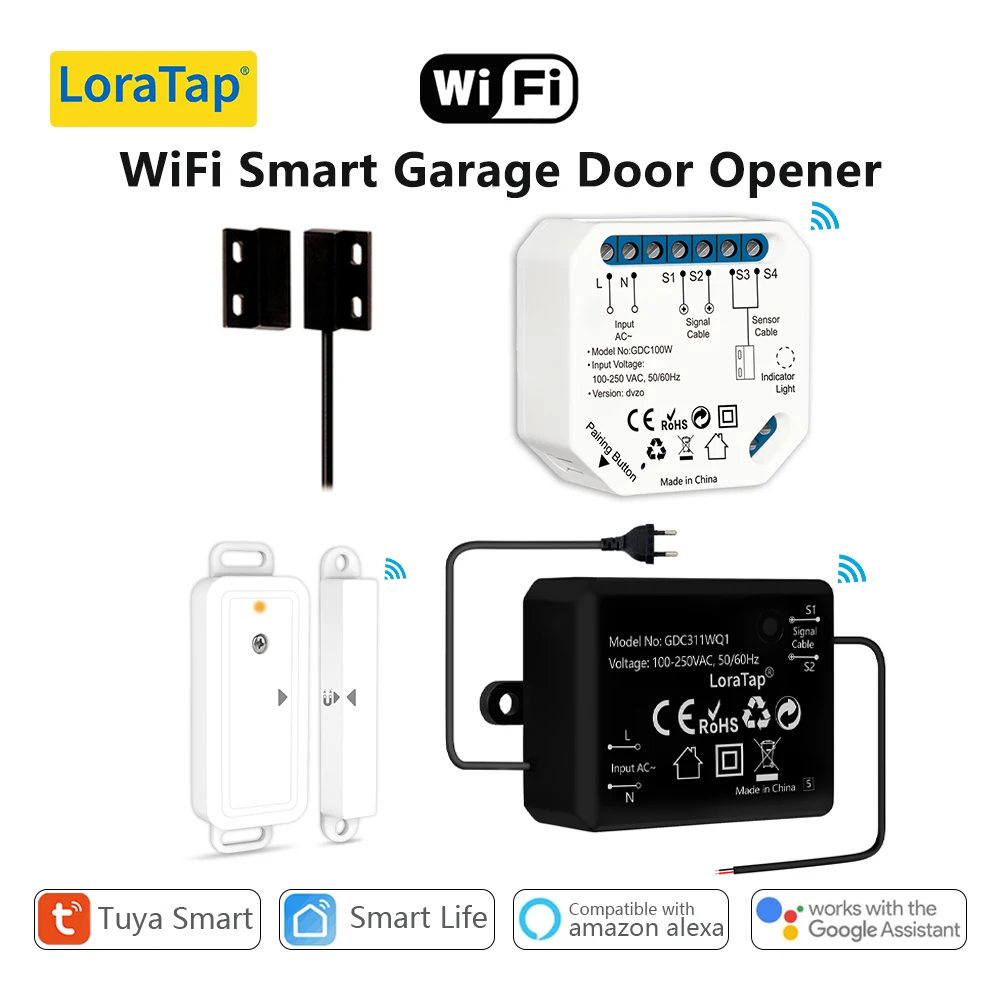Tuya Smart Life New Wireless Garage Door Controller Opener Remote Wifi