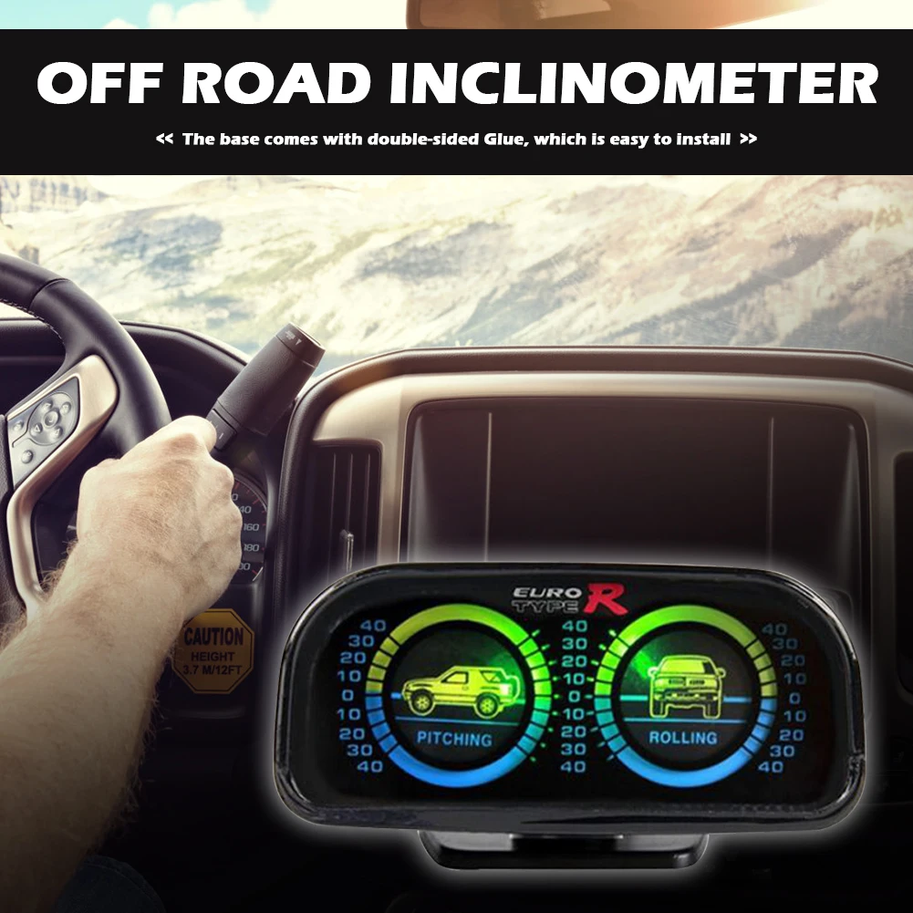 Enhanced Backlit Speedometer Compass and Inclinometer