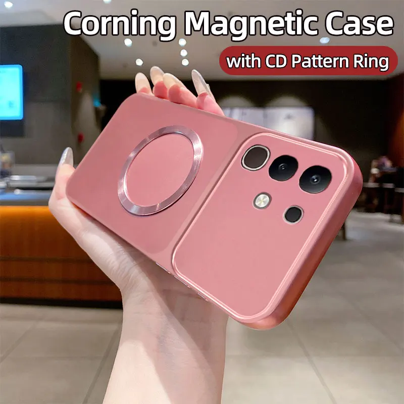 Shockproof Matte Magnetic Soft TPU Phone Case with Hand Strap – Enhanced Protection and Style