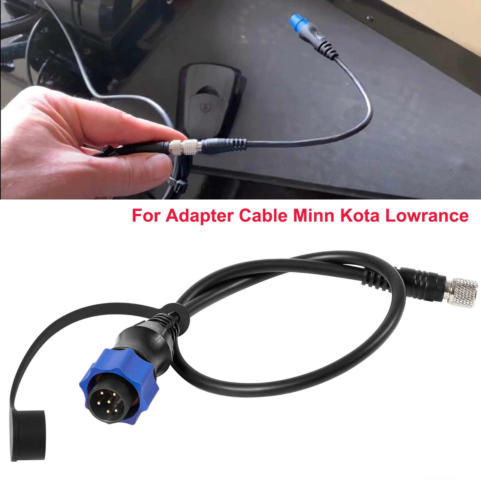 Per Lowrance Fish Finder Us2 Trasduttore Sonar Su Minn Kota Trolling Motor Mkr-Us2-10 Universal Sonar 2 Cavo Adattatore Per 1852060