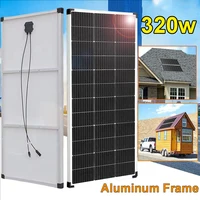 panneau solaire 12v en aluminium cadre léger panneau photovoltaïque 320w 300w 160w 150w kit pour camping-car maison RV bateau balcon voyage UE entrepôt DHL expédition 1