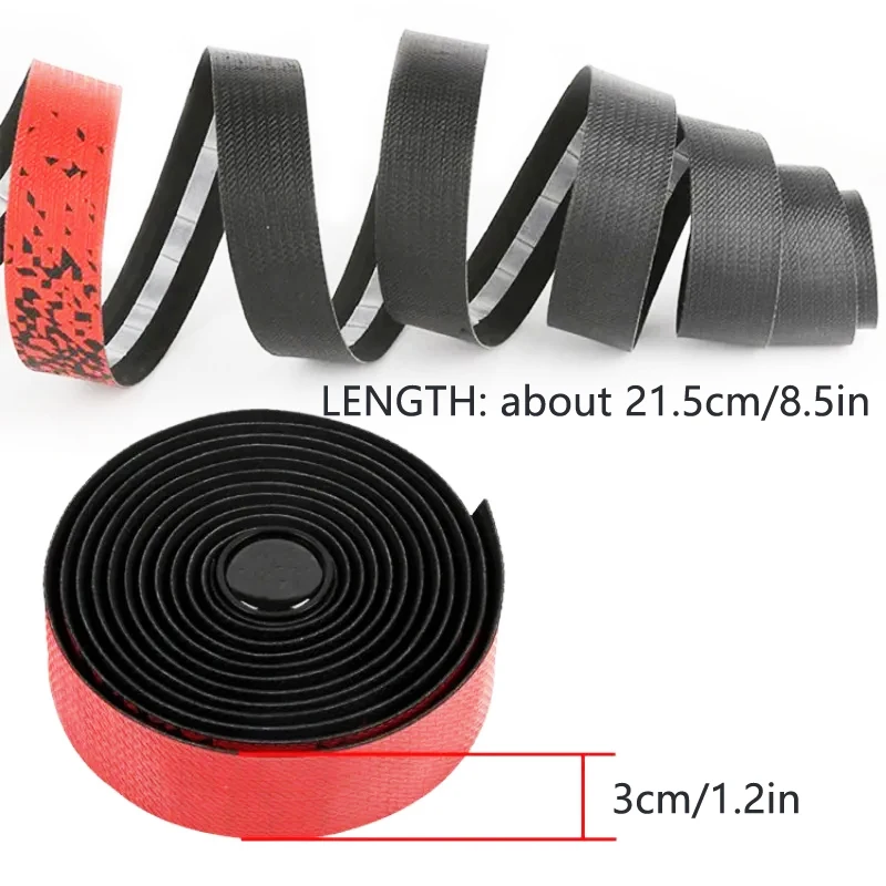 Bicycle Handlebar Strap Shock Absorbing Bike Handlebar Tape PU+EVA Road Bike Bar Tape Anti-slip Bicycles Accessories