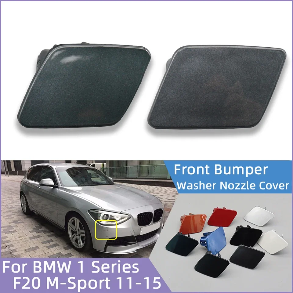 Headlight Washer Nozzle Cover Shell For BMW 1 F20 M-Sport 116i 118i 120i 135i 2011-2015 Trim Lid Cleaner Sprayer Cap Painted
