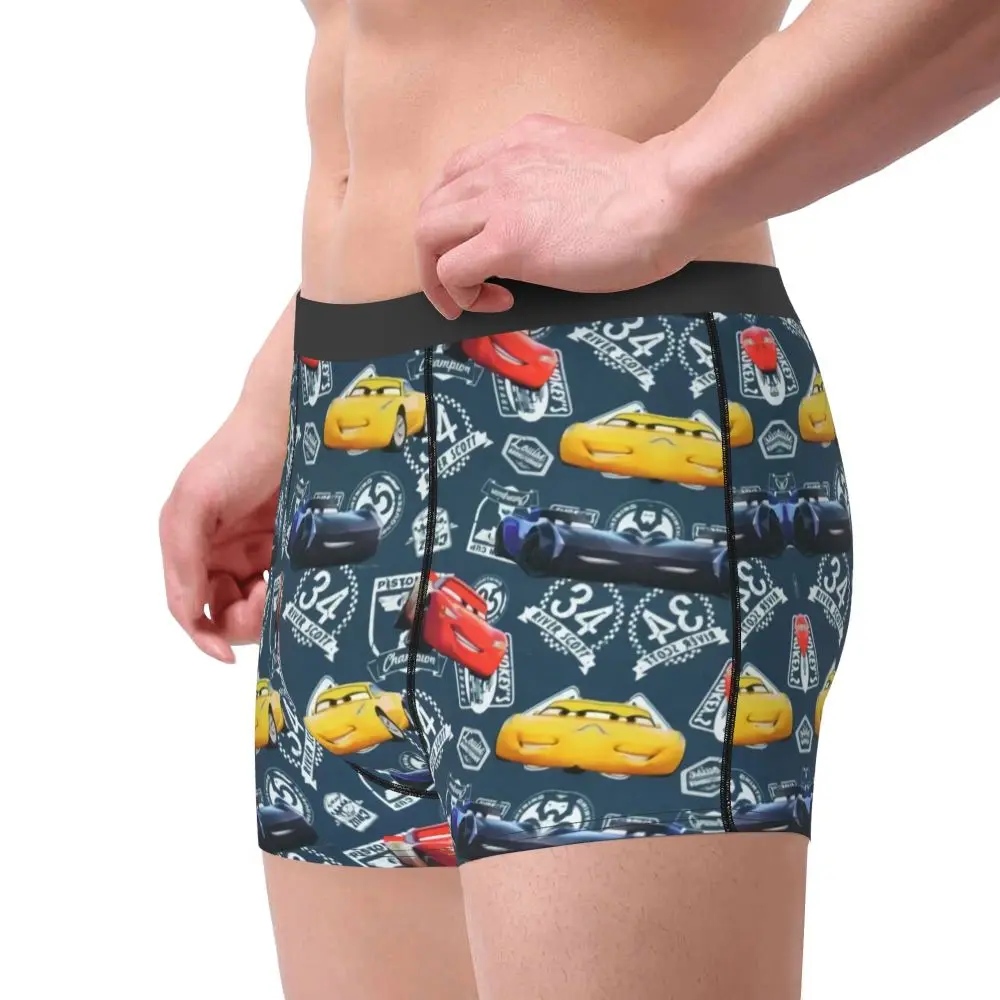 Custom Lightning McQueen Car Collage Boxers Shorts Men's Briefs Underwear Cool Underpants