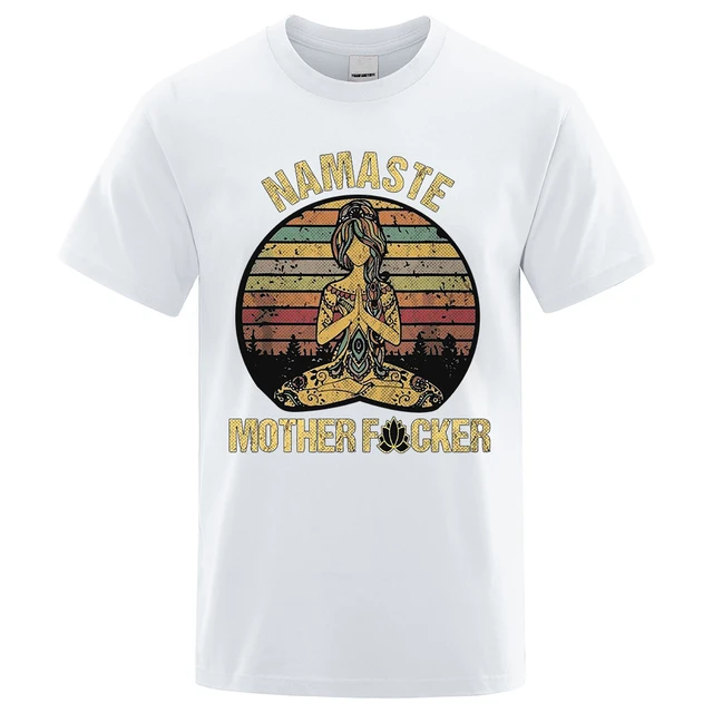 독특하고 반항적이면서도 편안한 Namaste Mother Explicit 빈티지 티셔츠