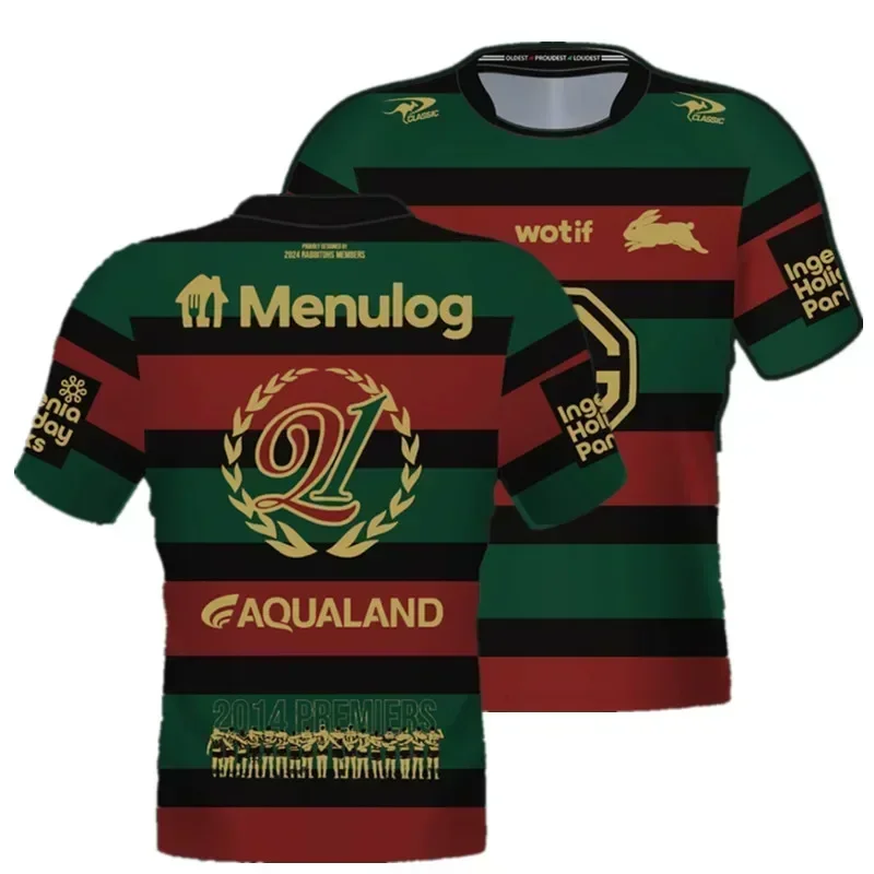 LANGMAO South Sydney Rabbitohs MEMBER Tee-Men's Size:S-5XL