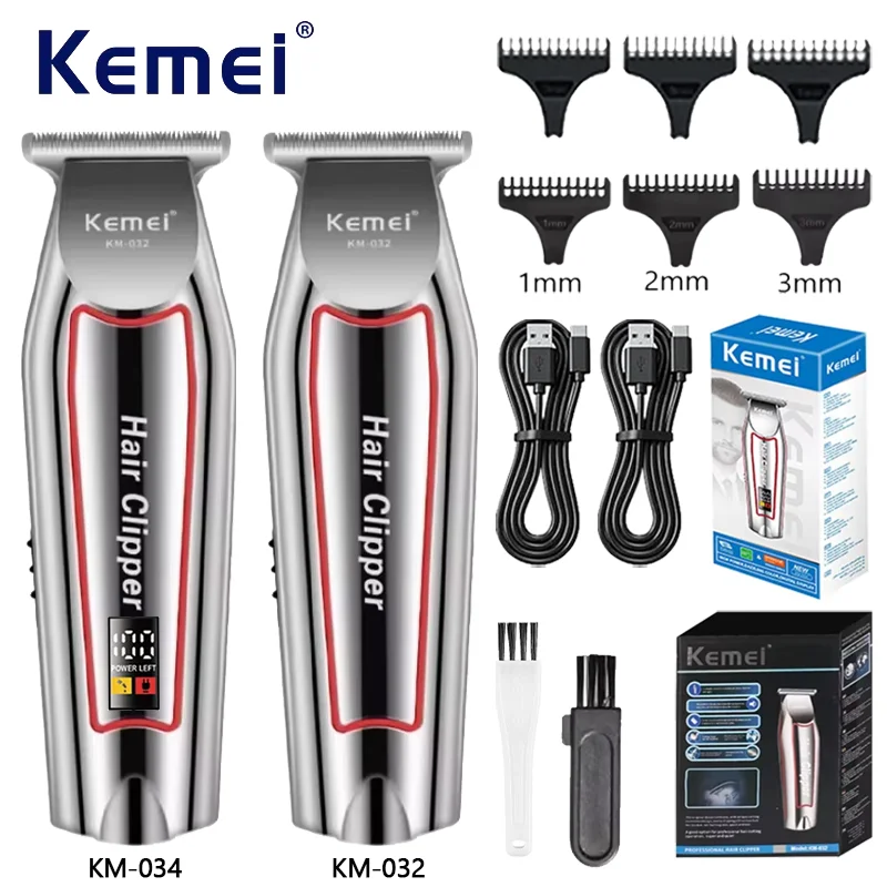 Kemei Professional Hair Trimmer Electric Beard Trimmer For Men Hair thumbnail 4