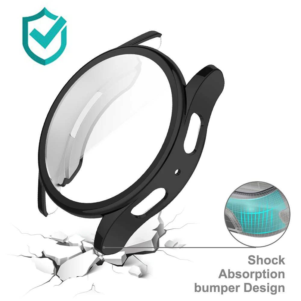 Silicone TPU Protective Bumper Cover with Full Screen Protector