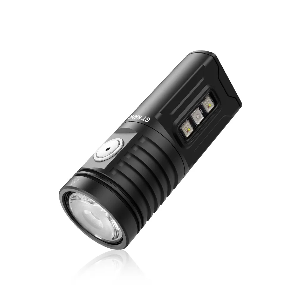 Lumintop GT NANO V5.0 USB TYPE C مصباح يدوي قابل لإعادة الشحن يدعم 2 قطعة 10280 بطارية مع ضوء رئيسي 1400 لومن RGB UV Sidelight