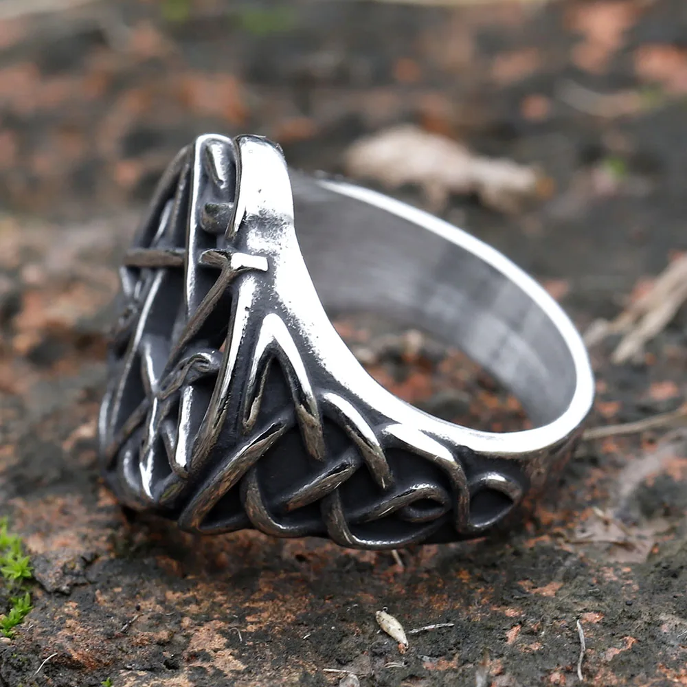 Charm Stainless Steel Hip Hop Bladed Ring Fashion Punk Rock