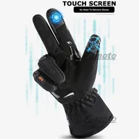 Suredépensé-Gants de moto coupe-vent et imperméables pour hommes, gants d'équitation de moto, écran tactile, motocross, moto, hiver 6