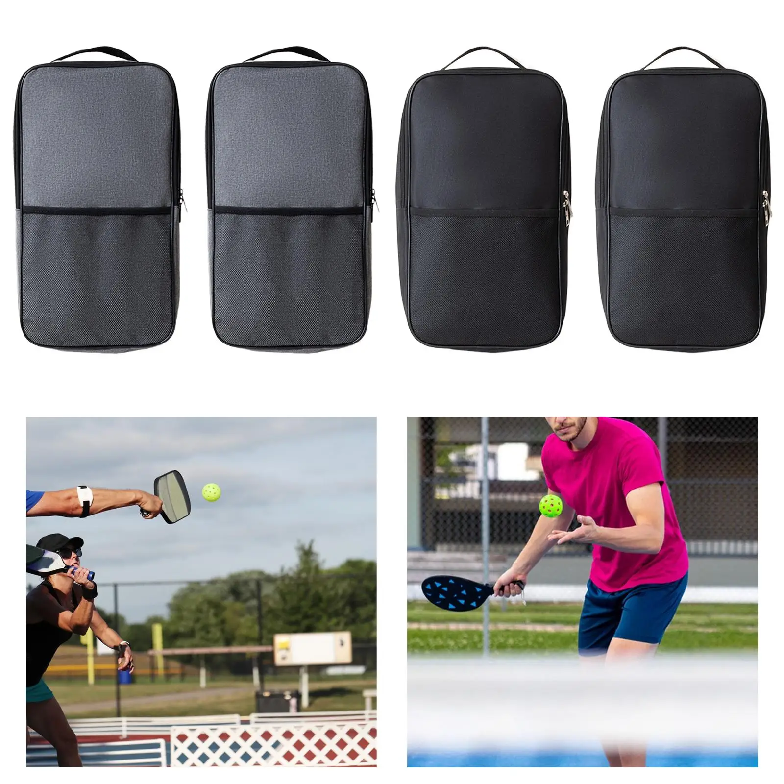 Pickleball Paddle Bag Travel Pouch Pickleball Protection Backpack Pickleball Cover Wear Resistant Racquet Holder for Training