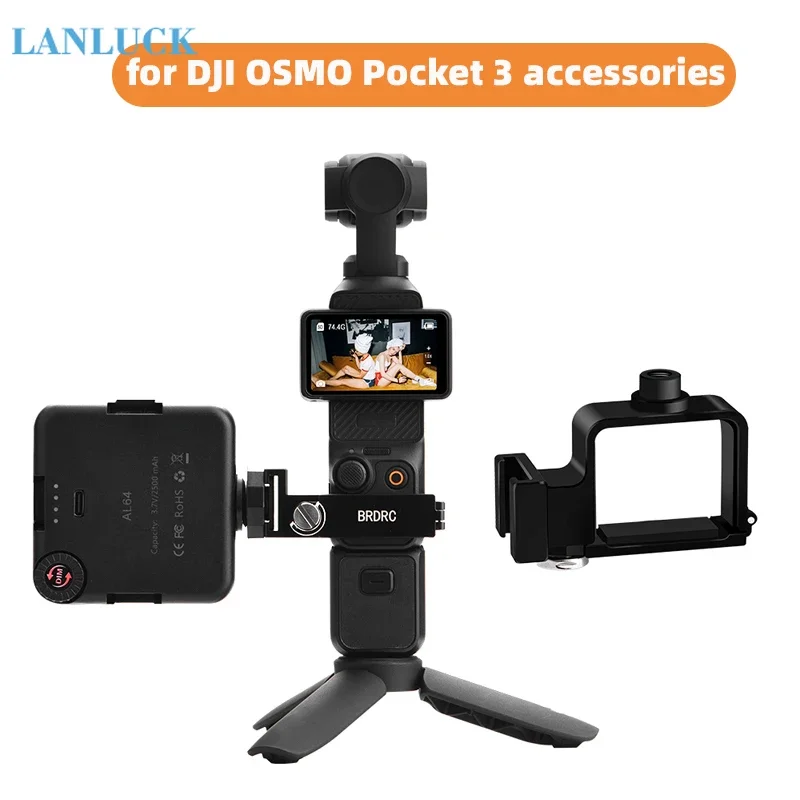 

Адаптер расширения для DJI OSMO Pocket 3, держатель для рюкзака, велосипеда, нагрудный ремень, ручные аксессуары для камеры