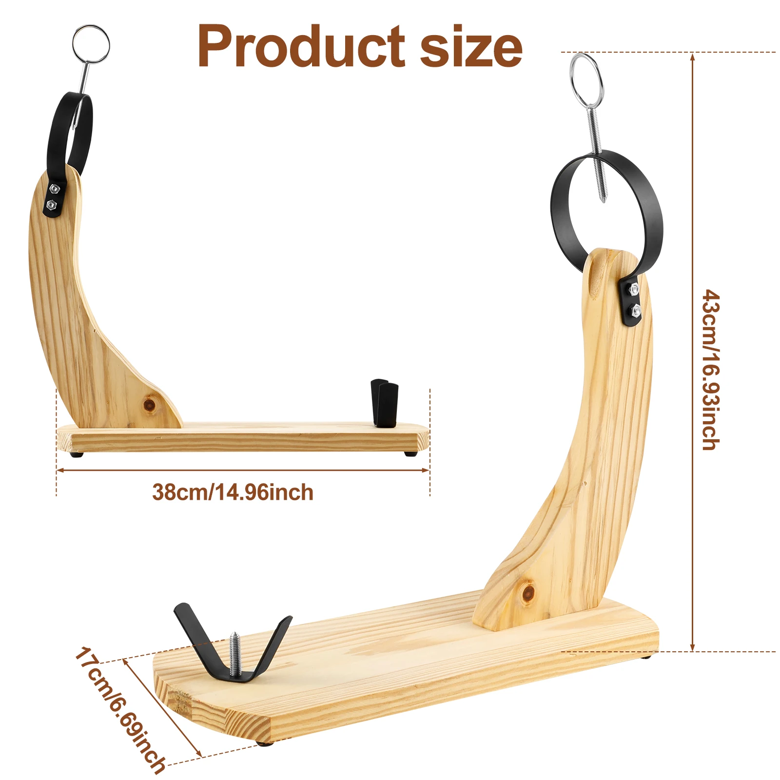 Spanish Ham Rack Wooden Ham Rack for Slicing Spanish Hams for Christmas Holiday Dinners Restaurant Chef Tool Accessory