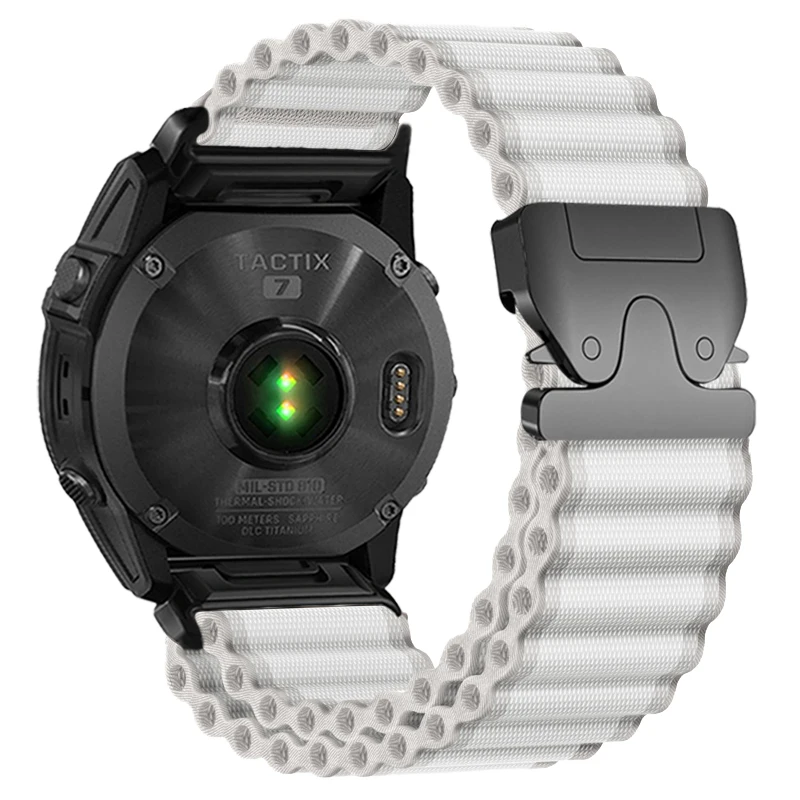 Woven Nylon QuickFit Watch Band - 20mm/22mm/26mm Adjustable Strap Bracelet