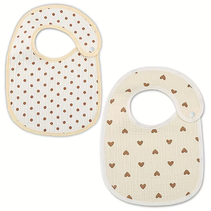 Cotton Gauze Baby Bibs 5