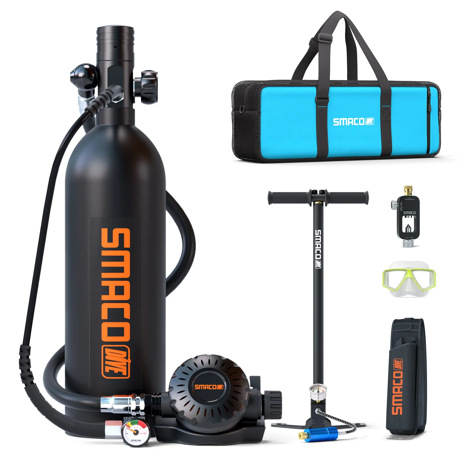 未使用品　ミニスキューバダイビング 酸素ボンベ SMACO Smaco-ミニスキューバダイビングタンクs400pro 1l,酸素ボンベ