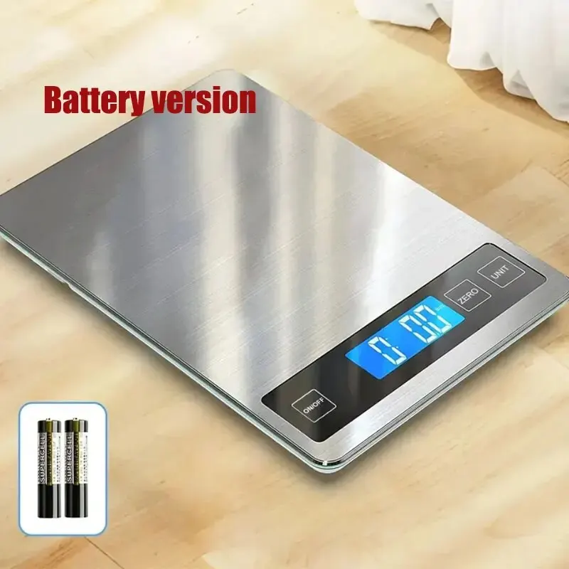 5kg rechargeable stainless steel kitchen scales home jewelry food snacks weighing baking tools kitchen scales