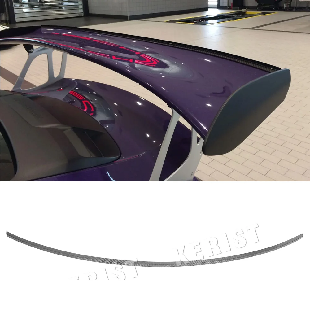 Splitter Per Alette Spoiler In Fibra Di Carbonio Gurney Flap Per Porsche 911 Gt3 Rs 2016-2019