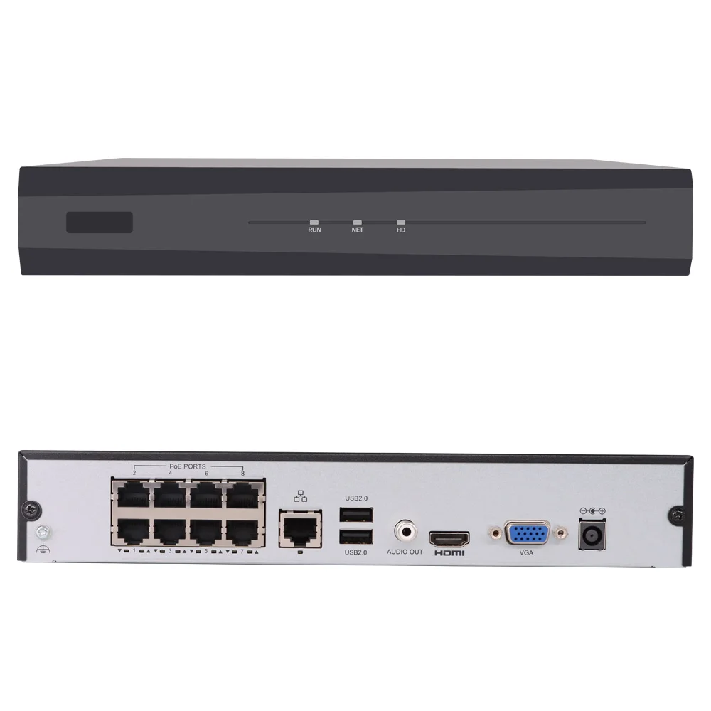 Anpviz 8CH PoE 보안 카메라 시스템, Al 사람 및 차량 감지 기능, 6MP PoE IP 카메라, 비디오 보안 감시 키트, 4 개