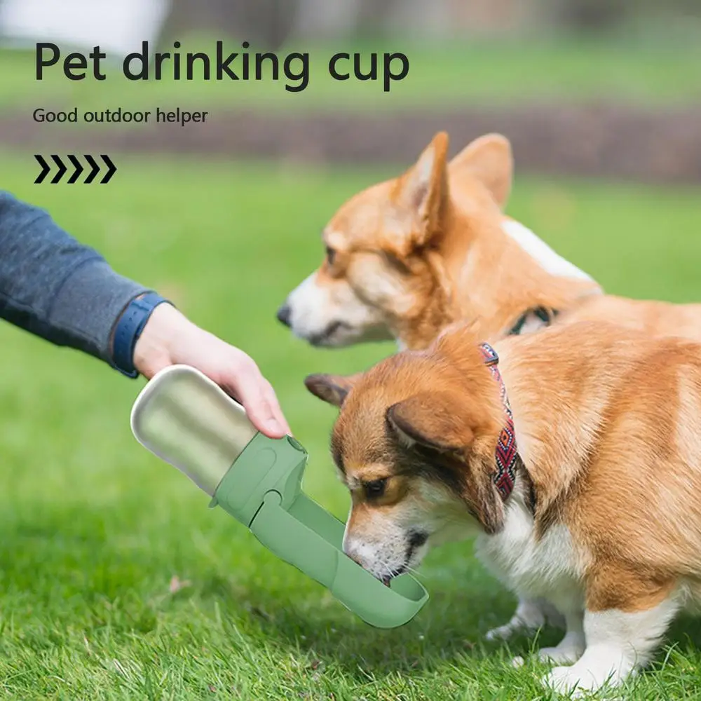 Dog Water Bottle With Food Bowl Water Cup - PeticaDeals